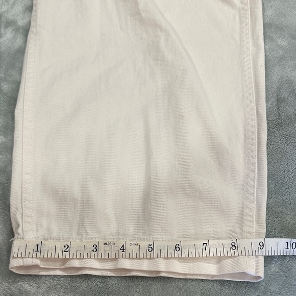 Madewell Women's Straight Leg Jeans - Cream size 31 style #NV175 SU25 - Picture 7 of 11